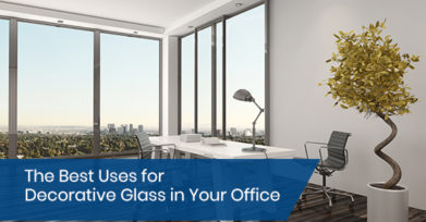 Decorative glass for office